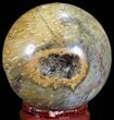 Polished, Petrified Wood (Palm) Sphere - Indonesia #71555-1
